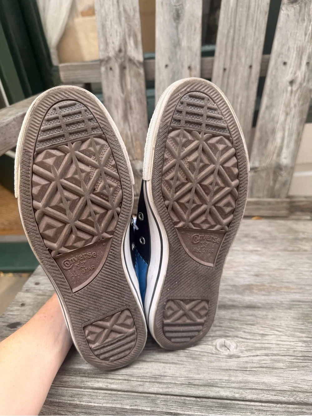 Converse Chuck Taylor Kids High-Top Canvas Sneakers in Blue and Black size 6.5